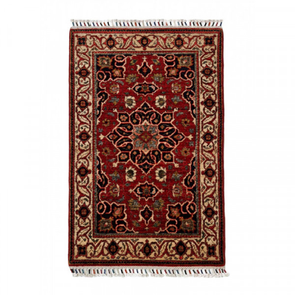 TAPIS TRIBAL AFGHAN - Kazak afghan fait à la main, tapis de zone, tapis noué à la main - doré