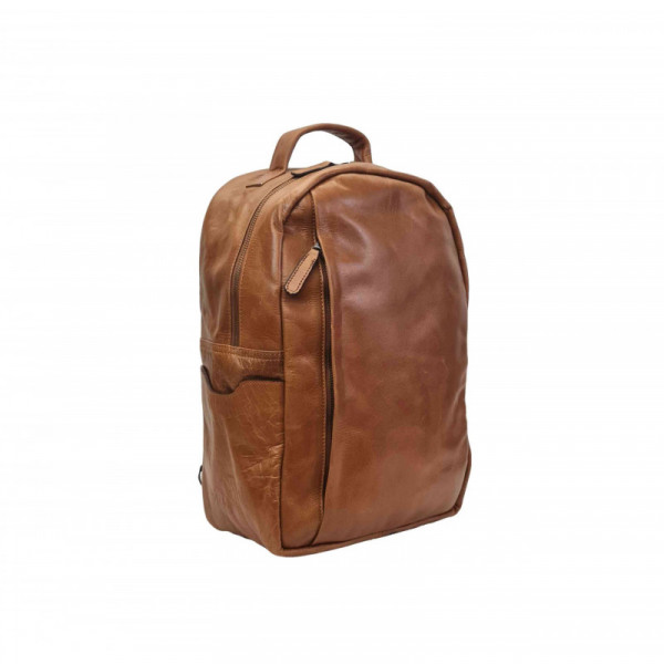 Leather Backpack, Rucksack, Shoulder School Ha