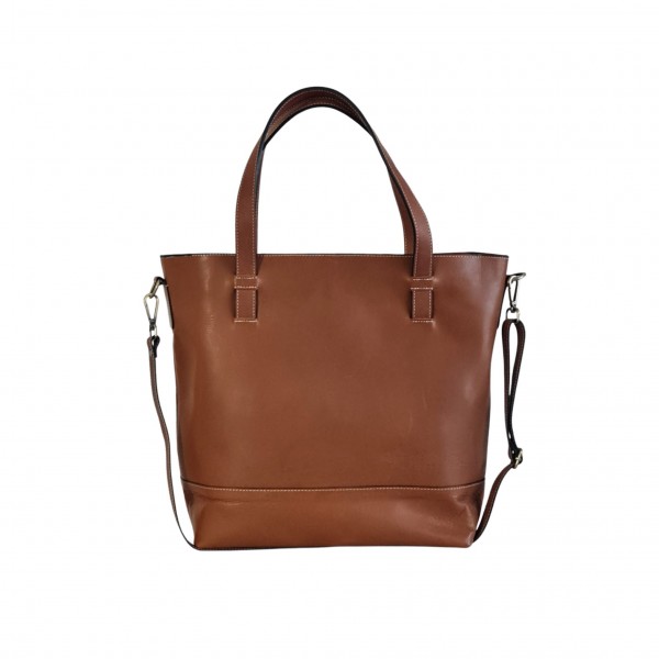 Brown Leather Shoulder , Handbag, Tote Bag, Shopp