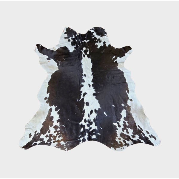EXOTIC COWHIDE RUG - White and Brown Cowhide Rug, Cow Skin Rug, Leather Rug Decor, Floor Cow Rug, Animal Skin Rug