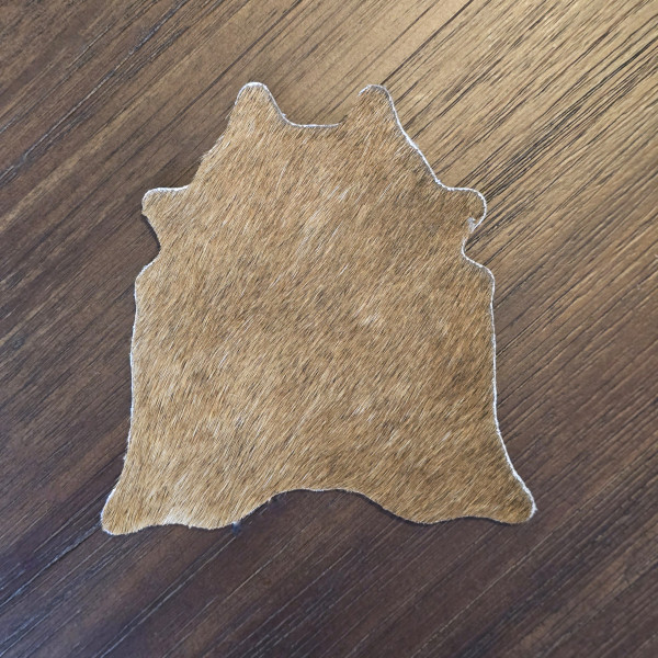 Cowhide Coaster Set, Handcrafted Real Genuine Hair-on Cowhide Leather Coaster