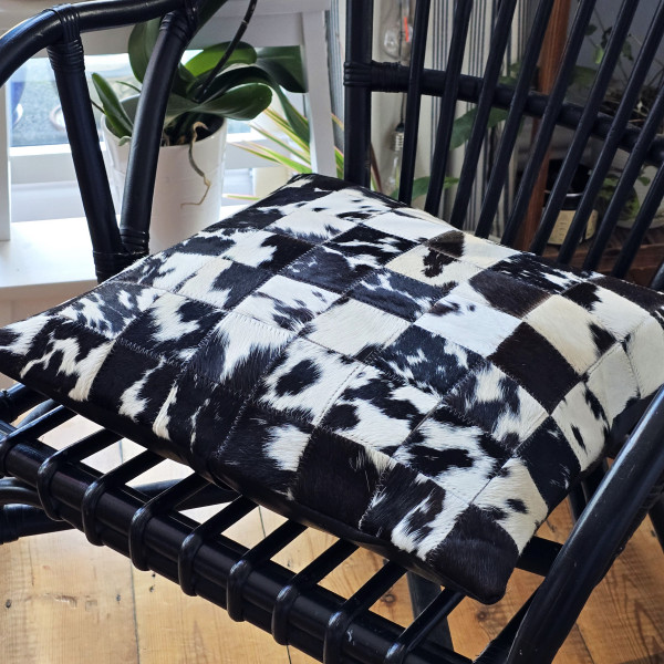 COWHIDE CUSHION COVER - Leather Pillow Cover, Hair On Cushion Cover, Soft Animal Skin Pillow Cover