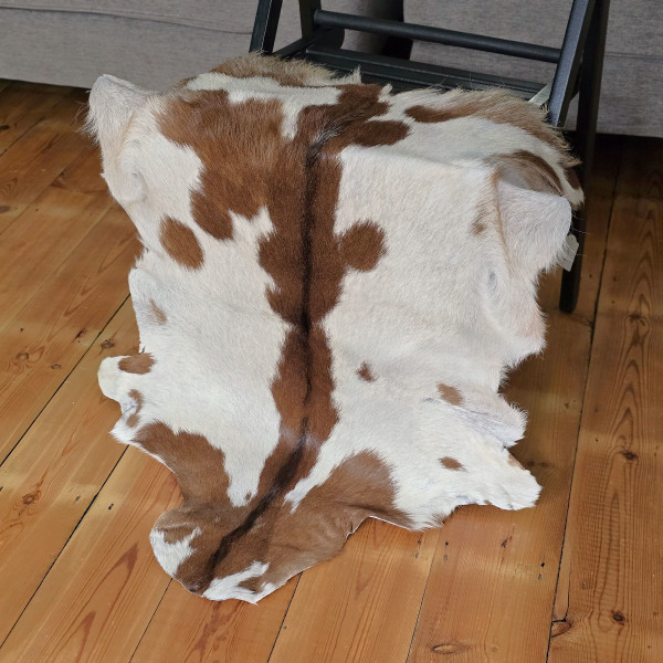 Ziegenleder-Teppich, weiches Fell, Tierhaut, 100 % Ge