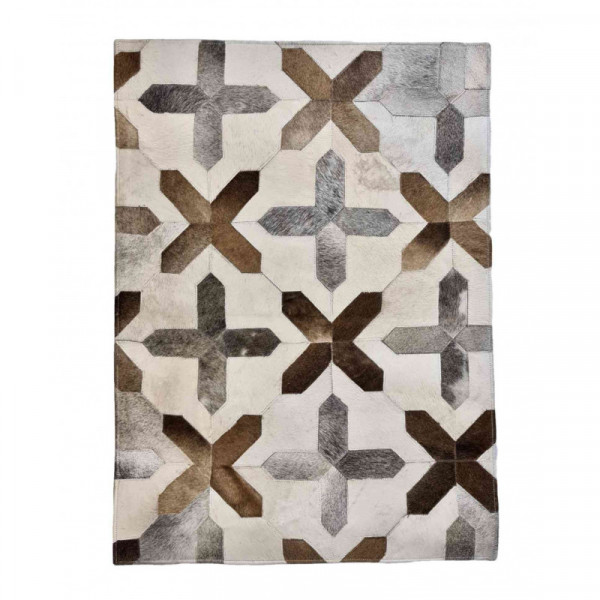 Cowhide Patchwork Rug, Living room, Bedside,Hair-On Fur Leather, Animal Skin