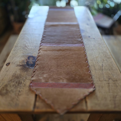 Cowhide table runner /...