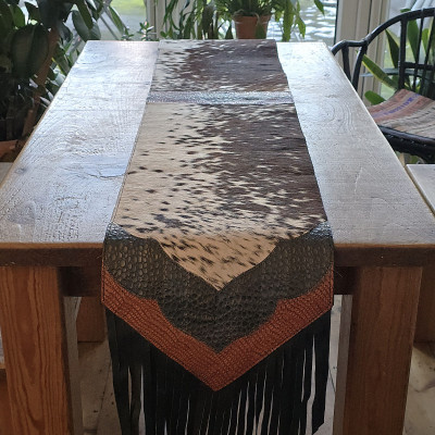Cowhide table runner /...