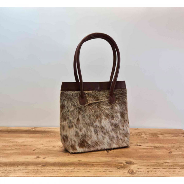 Cowhide Handbag  -  Premium Quality Hand-stitched ,100% Genuine Cow Leather Product