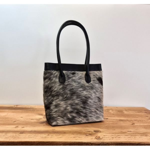 COWHIDE TOTE BAG - Leather Tote HandBag, Cowhide Shoulder Bag,